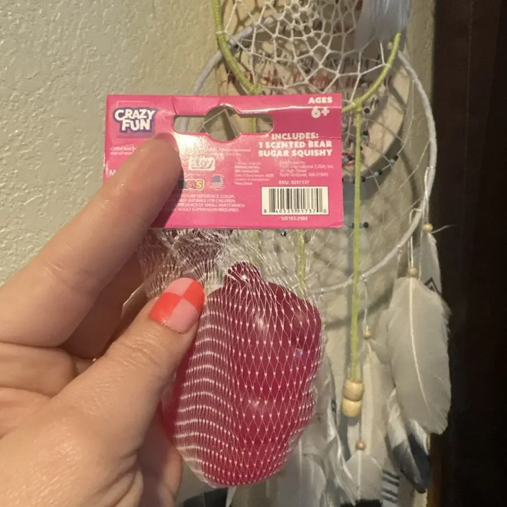 Crazy Fun RMS Strawberry Scented Pink Bear Sugar Squishy